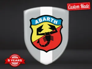 Fiat Abarth Pegatina Relieve Auto Máximo Resistente Estilo Pro